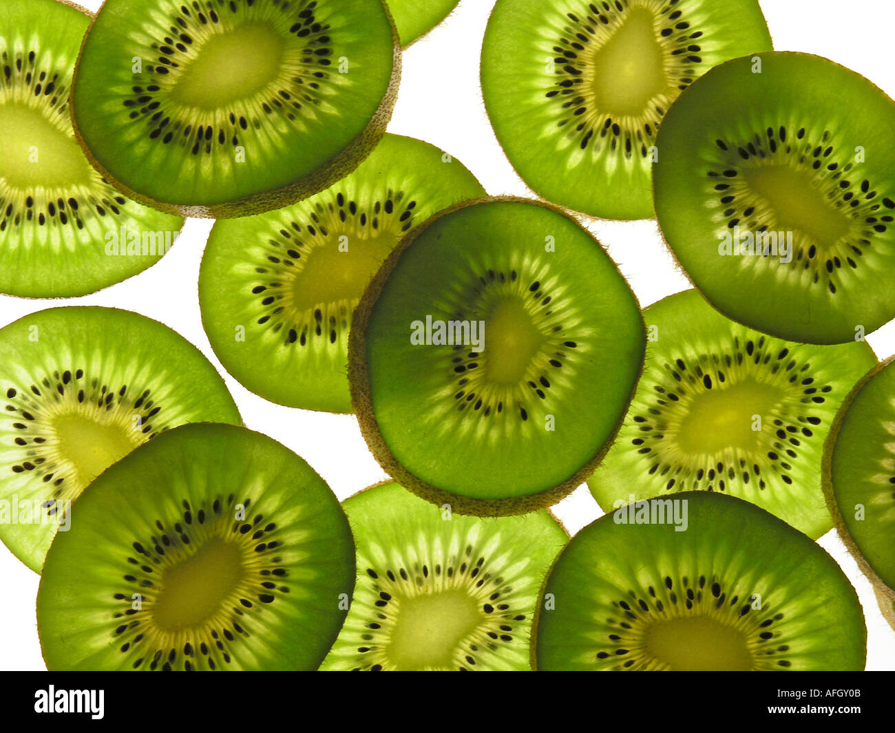 Fruit kiwi in transparent hi-res stock photography and images - Alamy