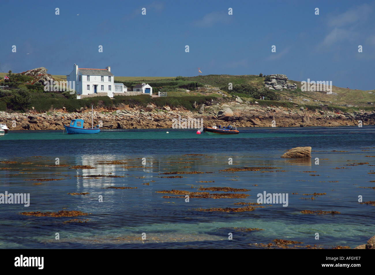 Old Town Bay St Marys Isles of Scilly England UK Stock Photo Alamy