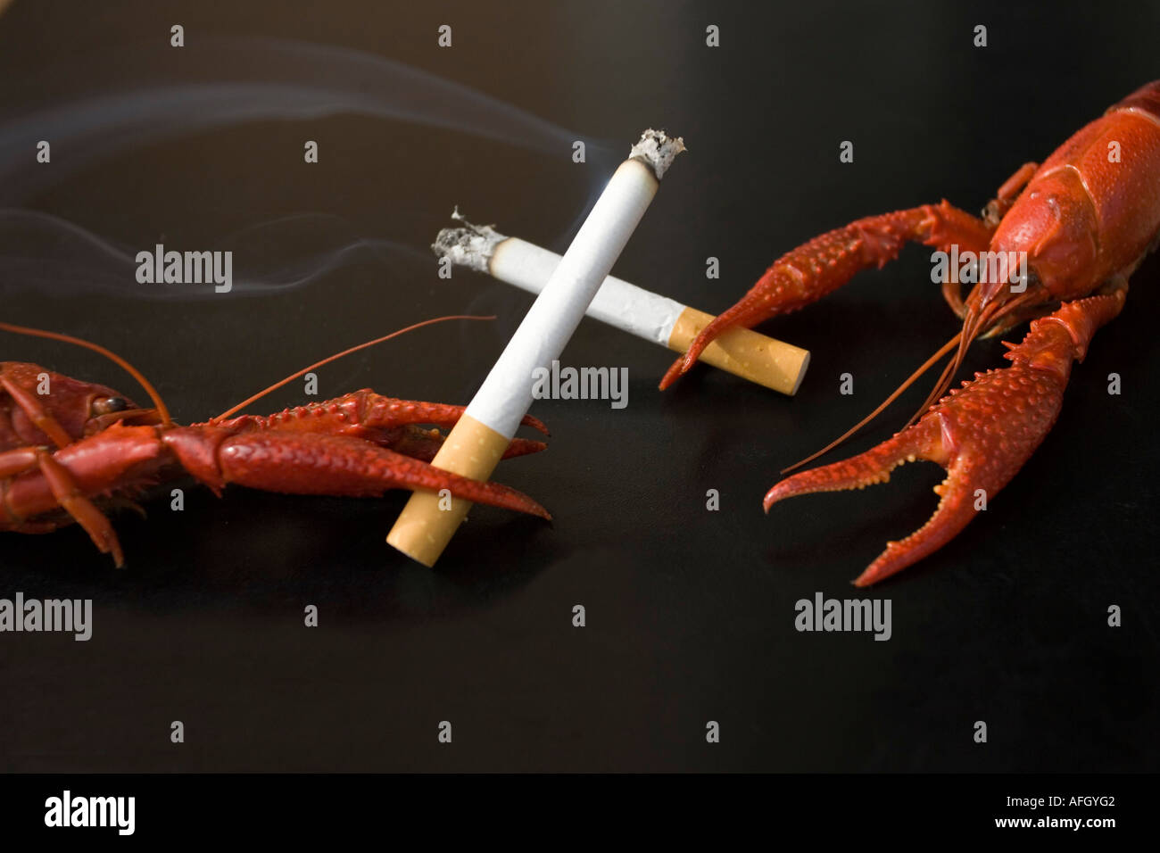 smoking is dangerous Stock Photo