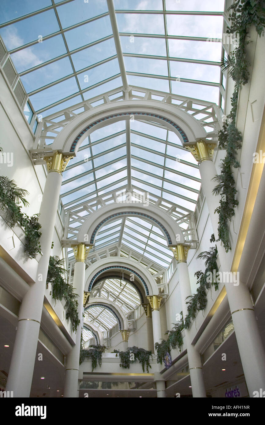 Queen's Arcade Cardiff rooftop 2 Stock Photo Alamy