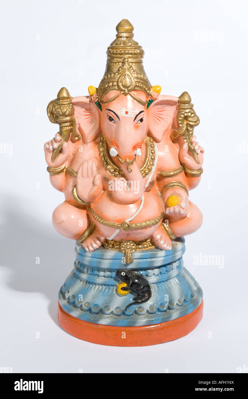 Ganesha God Figurine Cut Out Stock Photo Alamy