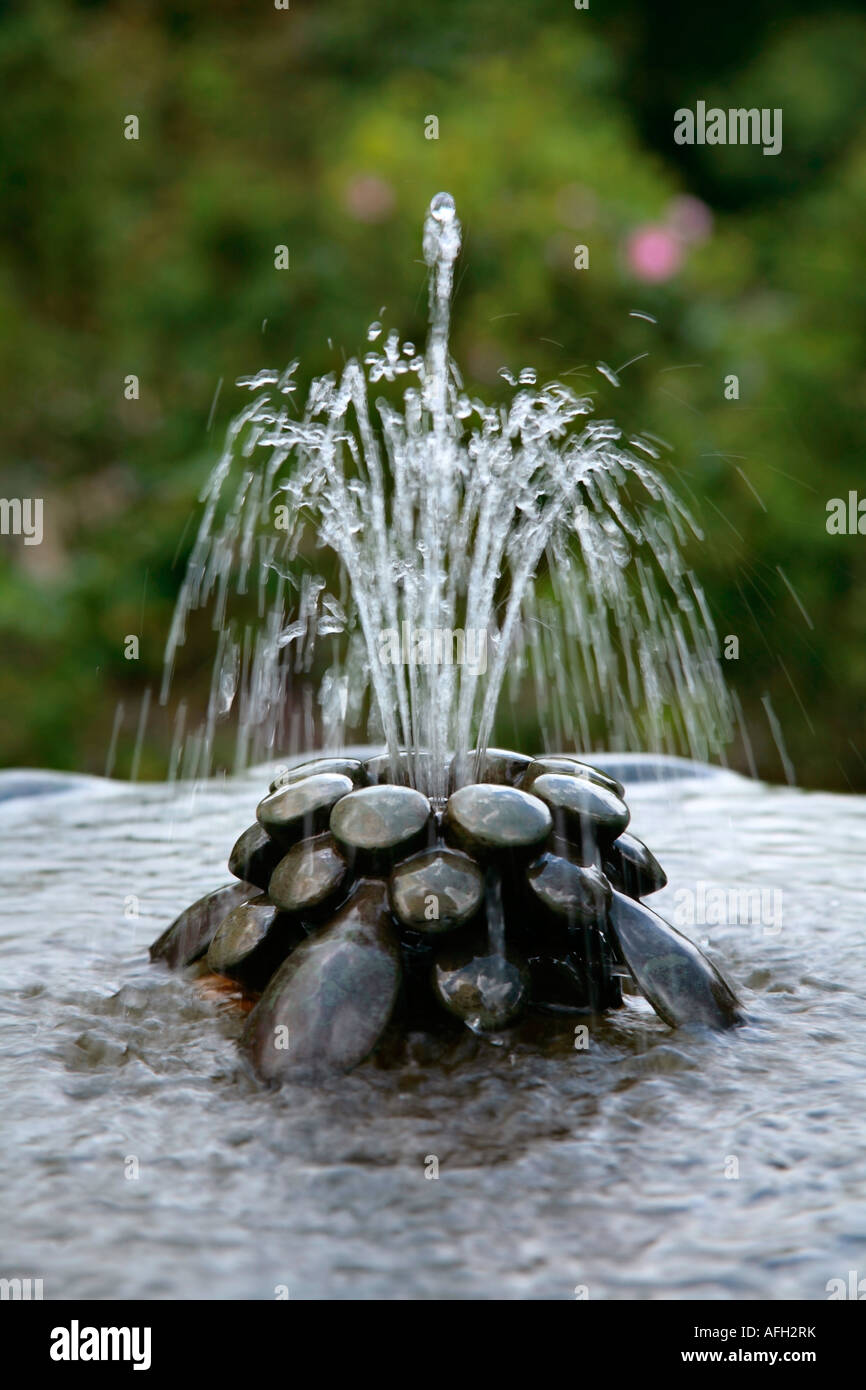 Decorative outdoor water fountain Stock Photo Alamy