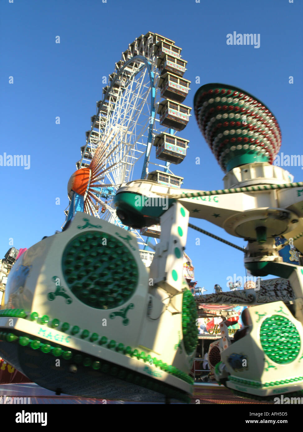 Oktoberfest Munich Carousel Rides, Traditional Bavarian Fairground Fun ...