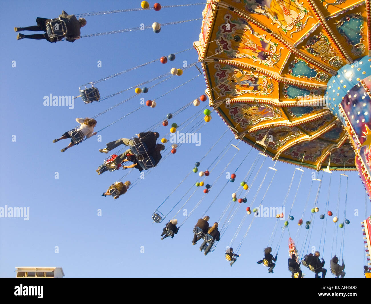Oktoberfest Munich Carousel Rides, Traditional Bavarian Fairground Fun ...