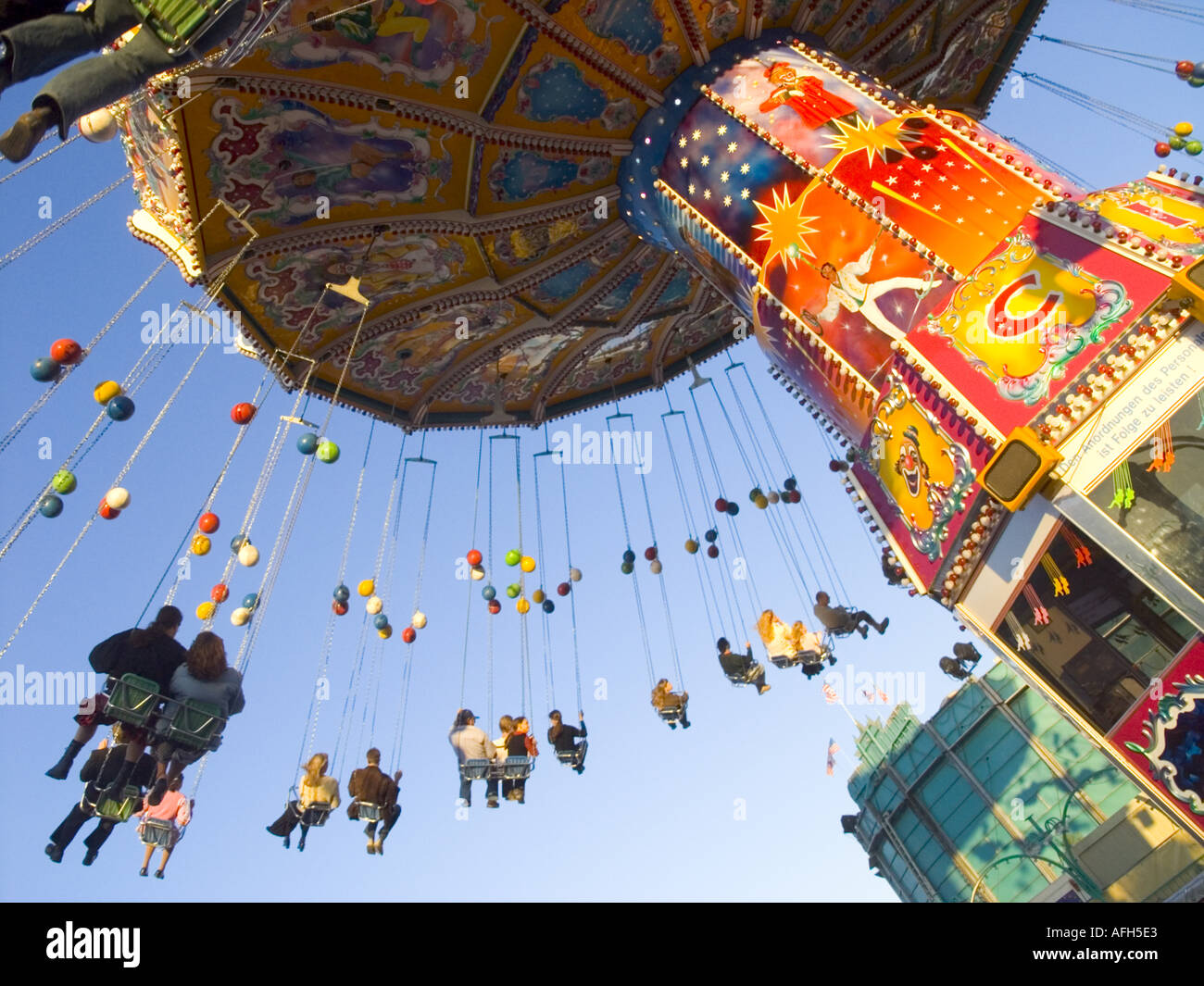 Oktoberfest Munich Carousel Rides, Traditional Bavarian Fairground Fun ...