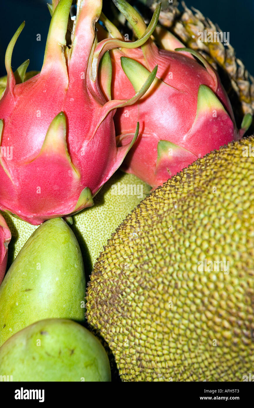 tropical fruits Stock Photo