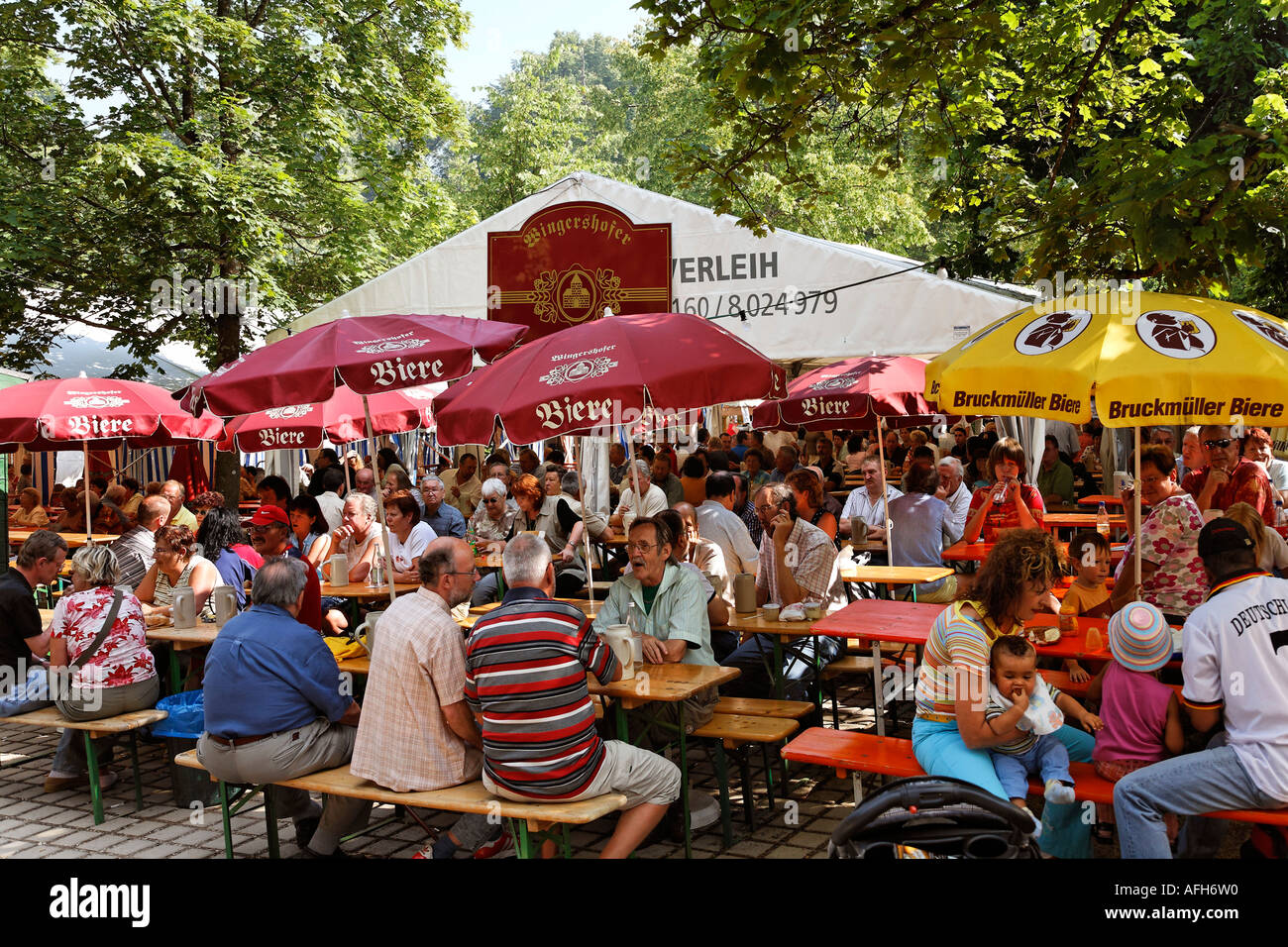 festival Mariahilfbergfest in Amberg Upper Palatinate Bavaria Germany