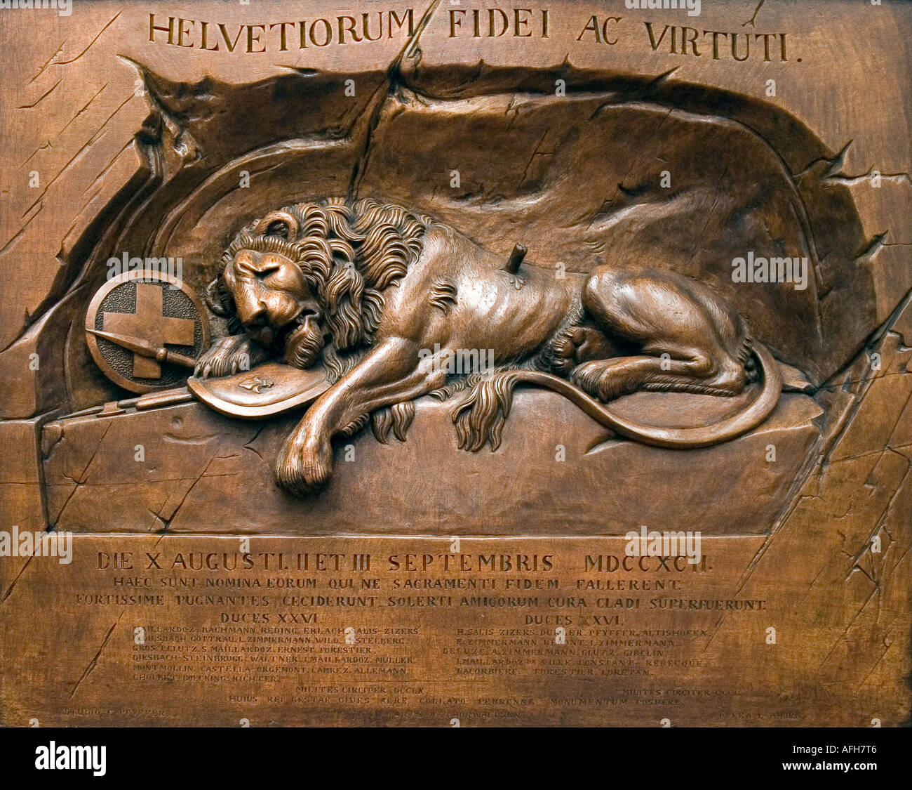 Lion Of Lucerne Stock Photo Alamy