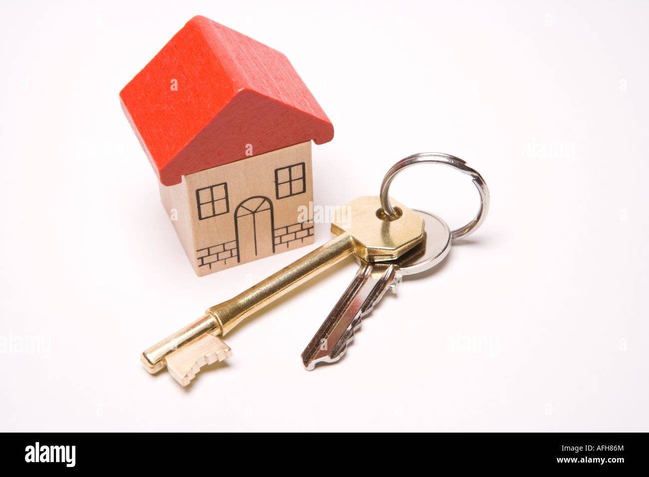 Housing home sweet home first time buyer house keys to new property Stock Photo
