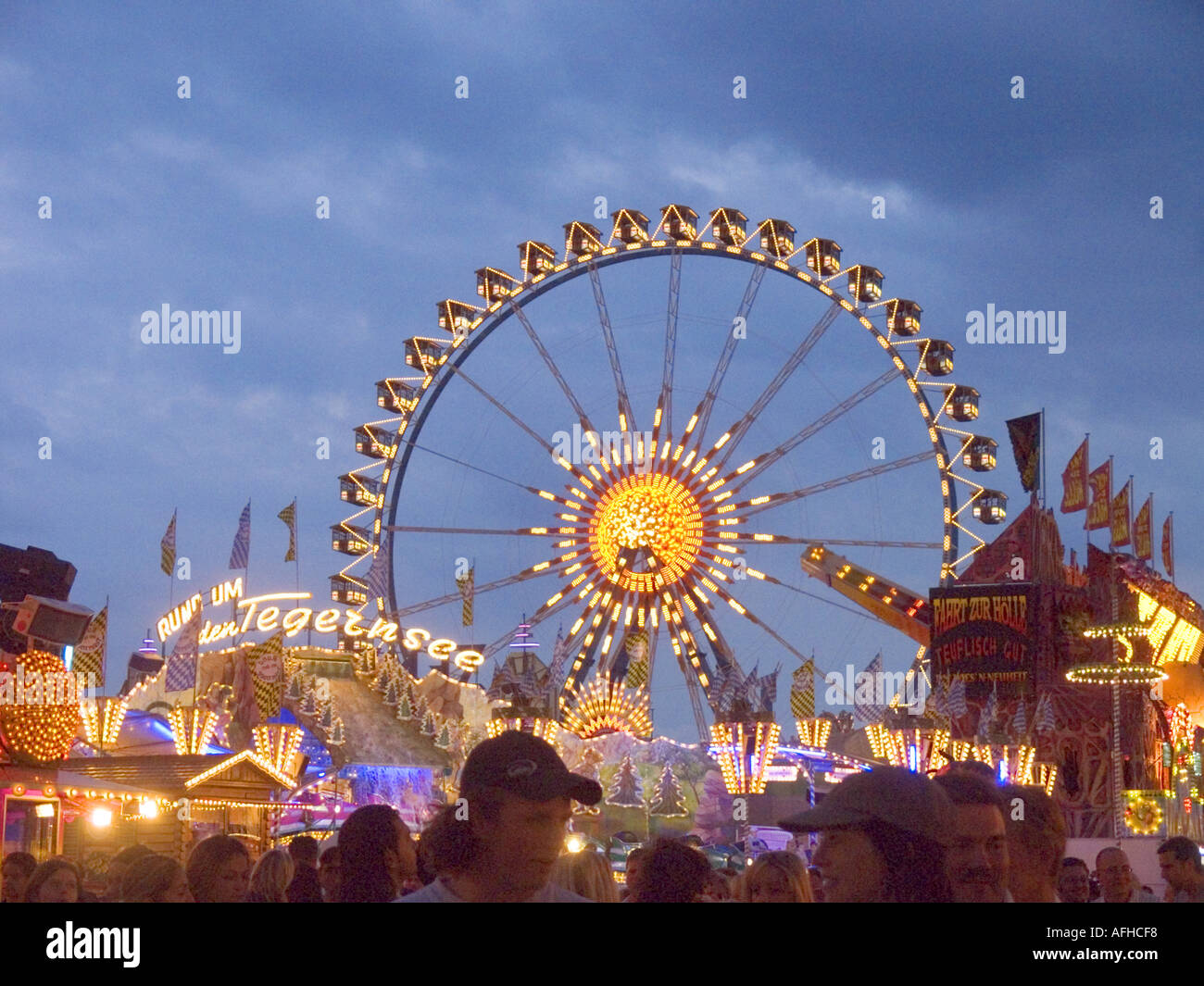 Oktoberfest Munich Carousel Rides, Traditional Bavarian Fairground Fun ...