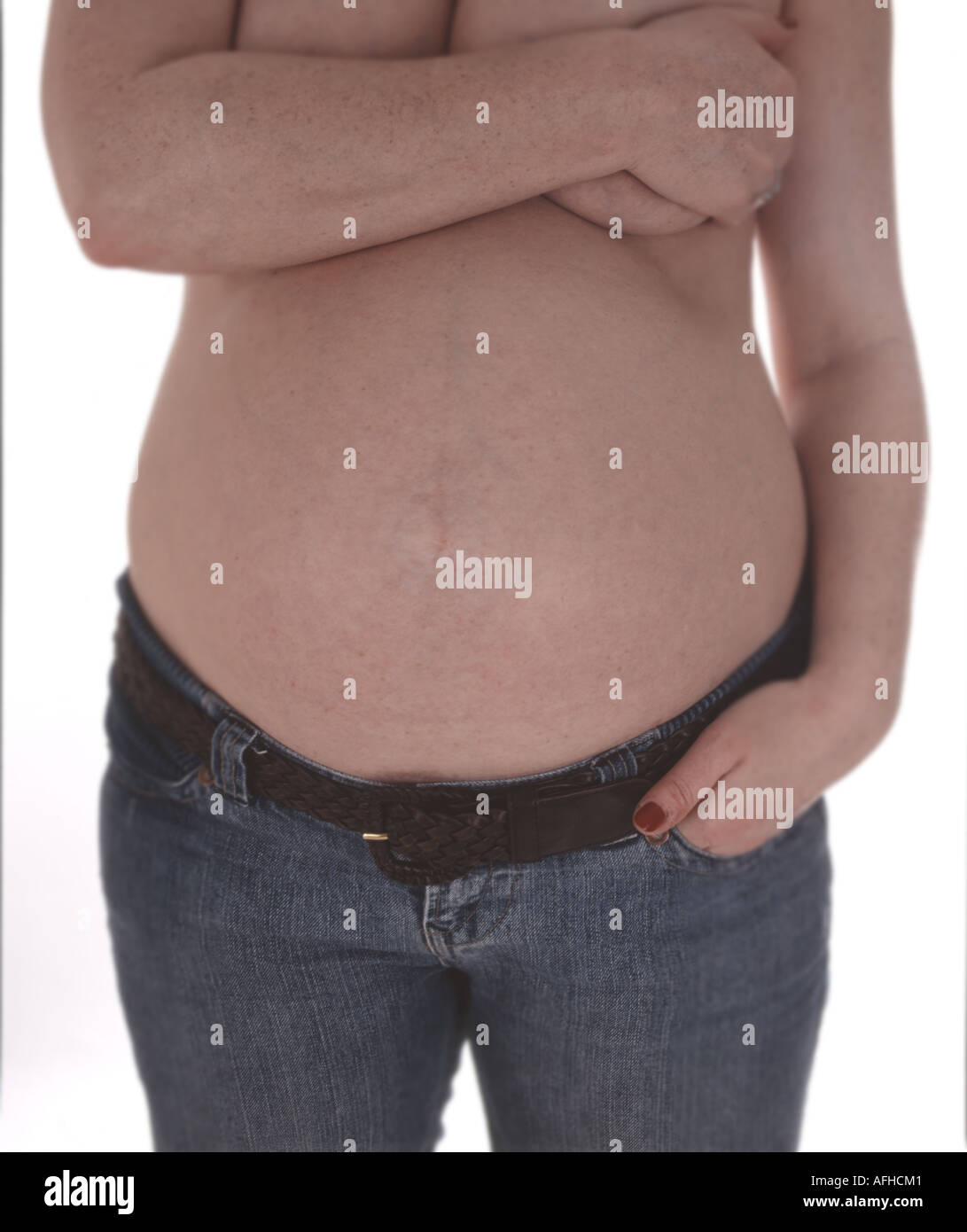 pregnant lady Stock Photo