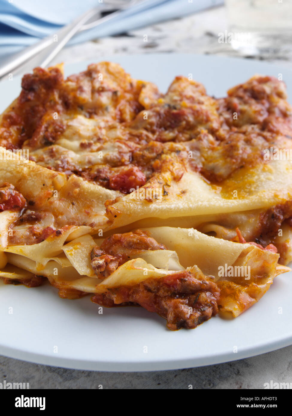 Individual portion beef lasagne hires stock photography and images Alamy