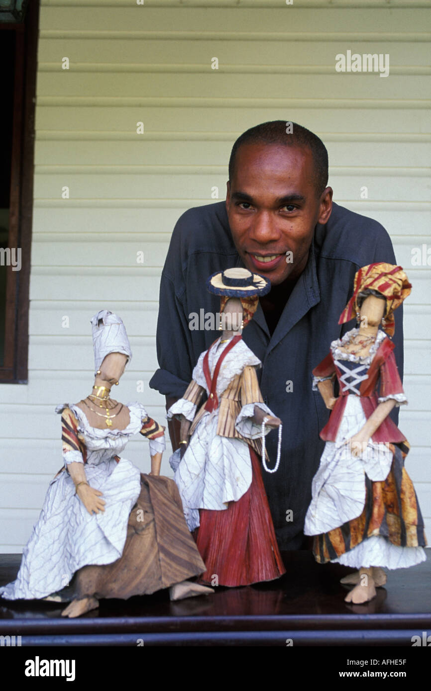 Martinique, Plantations, Plantation Leyritz, Will Fenton, dollmaker Stock Photo Alamy