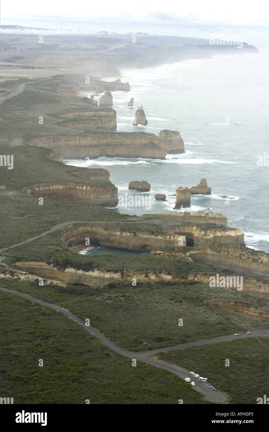Apostles Rocks Aerial View of Twelve Apostles Rocks, NSW. Australia Stock Photo - Alamy