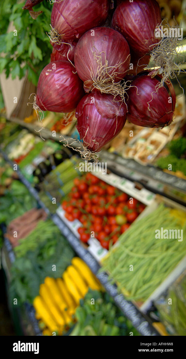 A generic picture of a greengrocer's shop in East Sussex, UK. Picture by Jim Holden Stock Photo