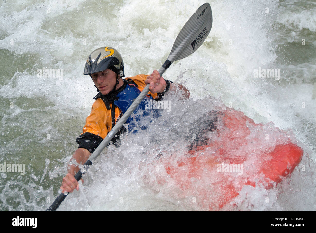 Kayak on the White Water Rapids of the River Vrbas Bosnia Herzegovina Stock  Photo - Alamy
