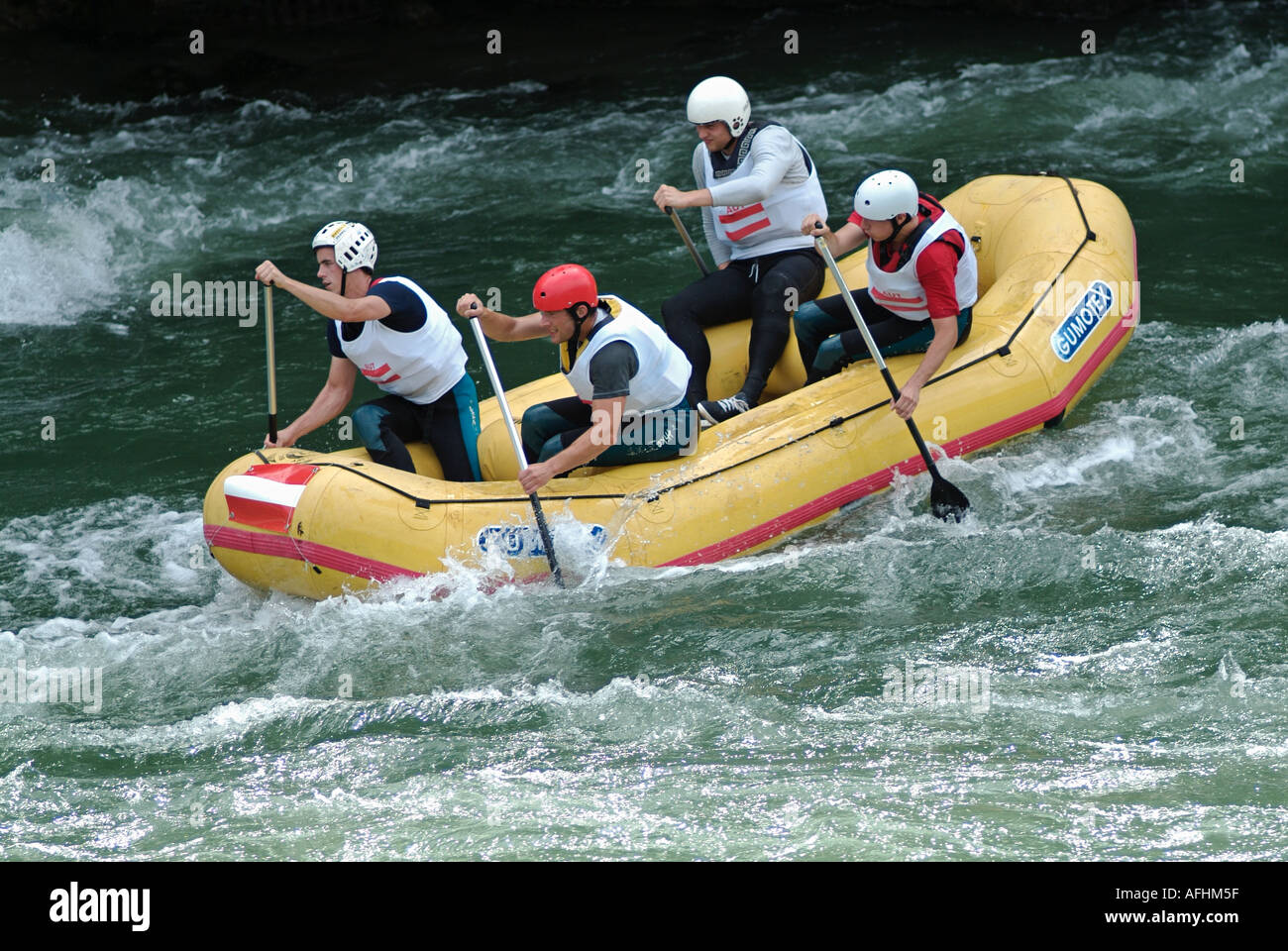 White Water Rafting Stock Photo - Alamy