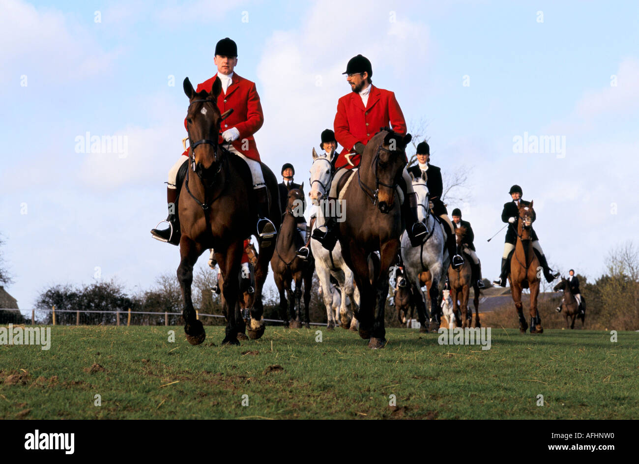 The Essex Hunt sets off in search of a fox Stock Photo Alamy