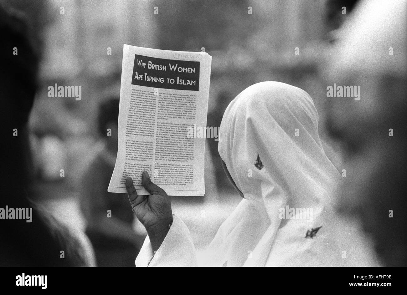 Rally for Islam Trafalgar Square London August 95 Stock Photo - Alamy
