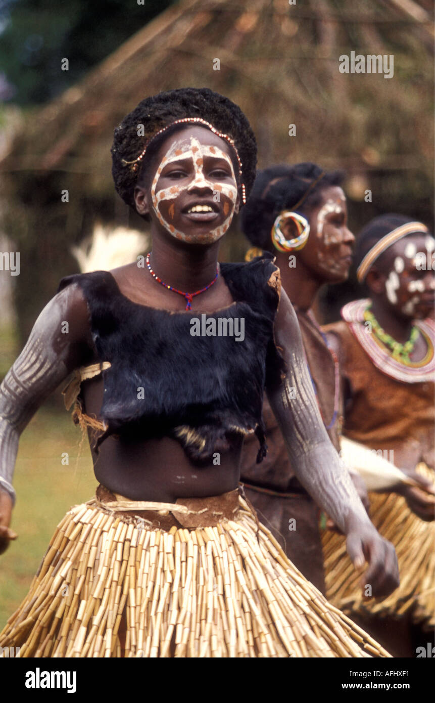 Kikuyu Women In Traditional Dress Singing And Dancing To Entertain