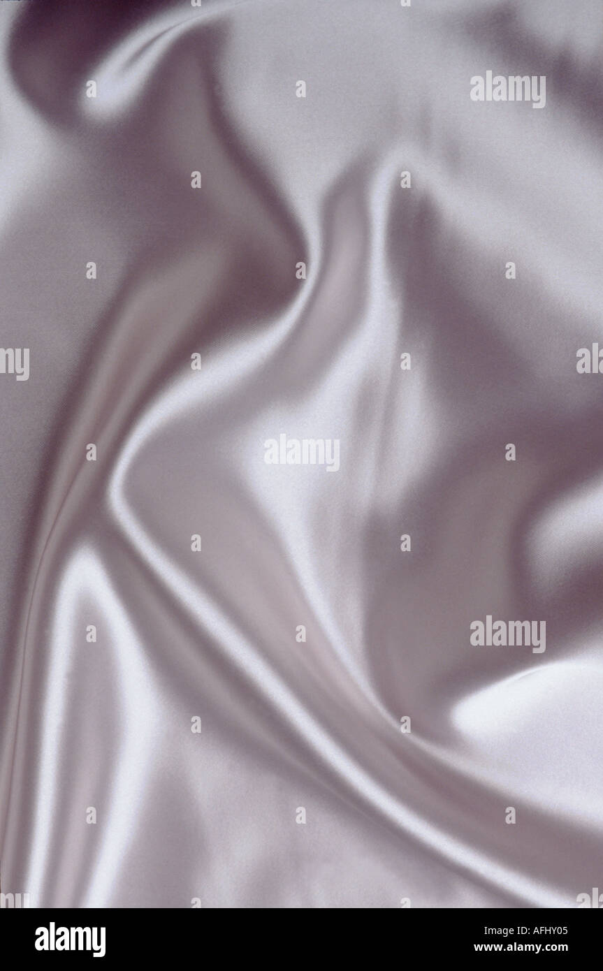 White Silk Rippling Background Stock Photo