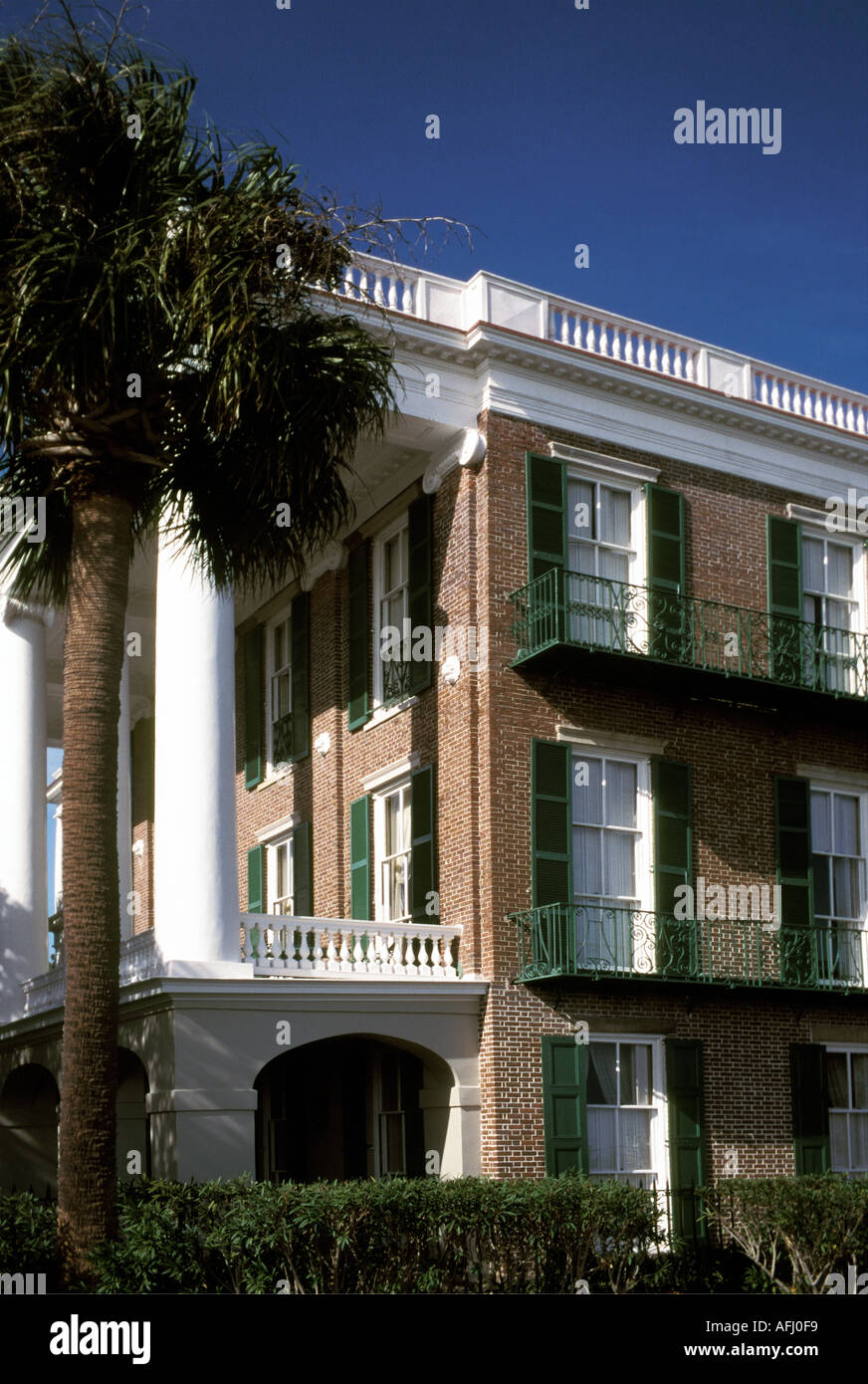 CHARLESTON SOUTH CAROLINA Antebellum mansion with earthquake bolts