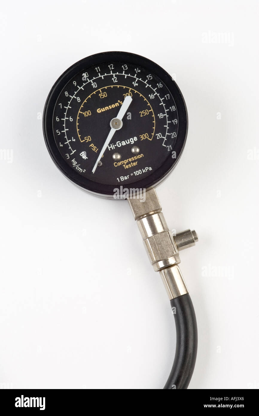 engine compression tester gauge Stock Photo Alamy
