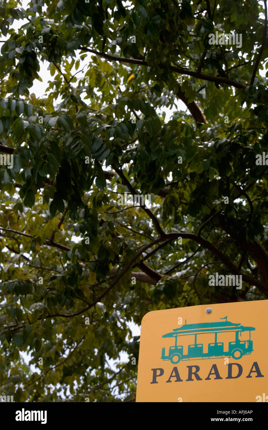 Bus Stop sign, Spanish Stock Photo Alamy