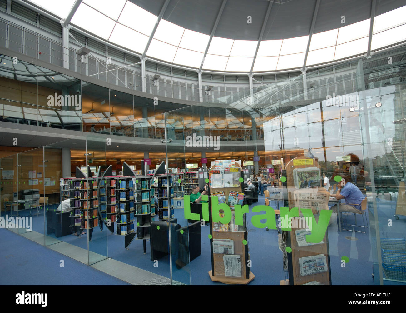 The Library in The Forum, Norwich Stock Photo Alamy