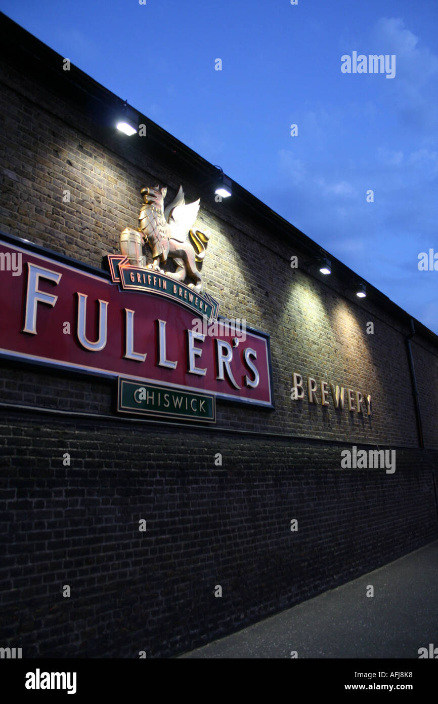 Fullers Brewery Sign Stock Photo Alamy