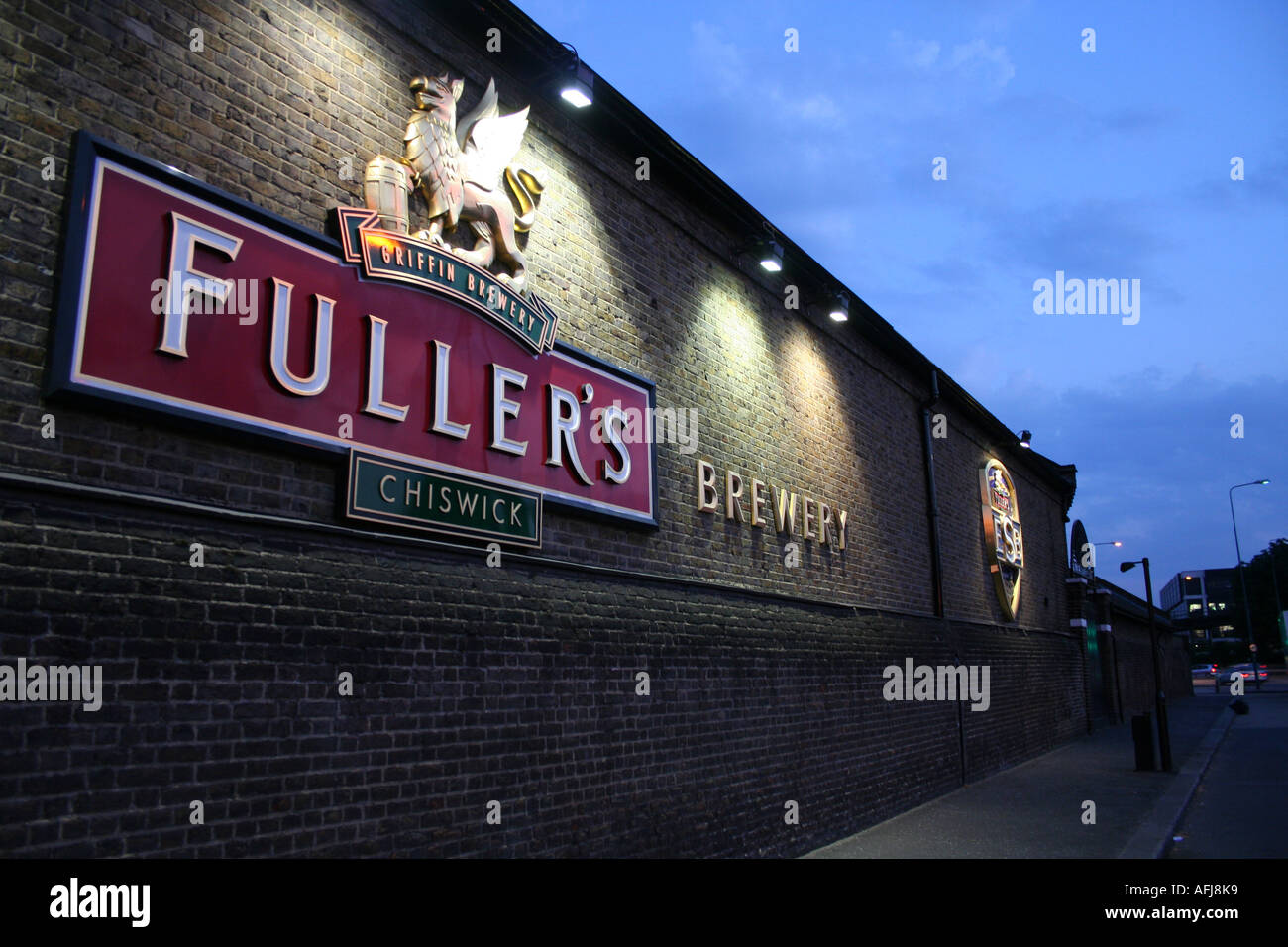 Fullers Brewery Sign Stock Photo Alamy