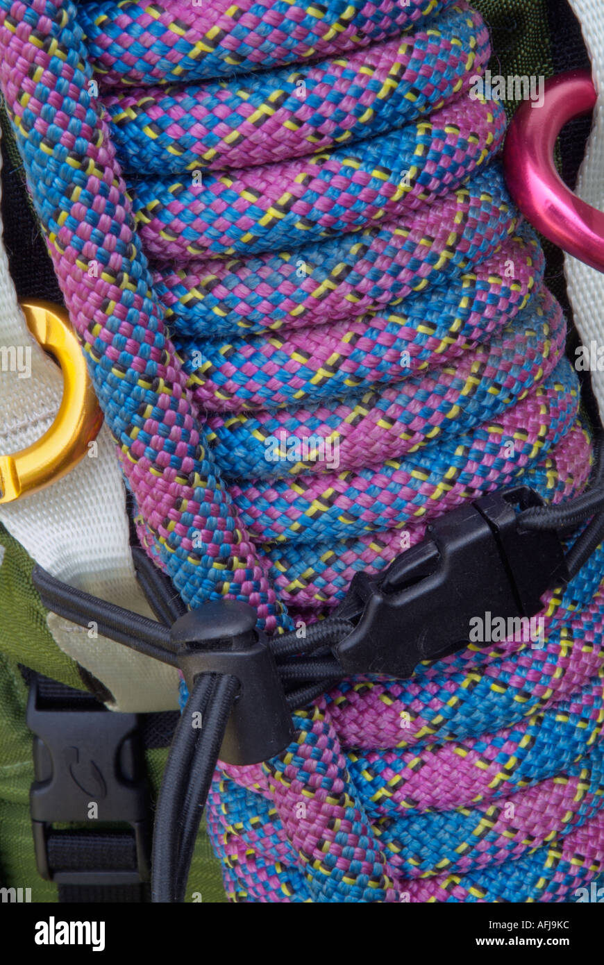 purple climbing rope