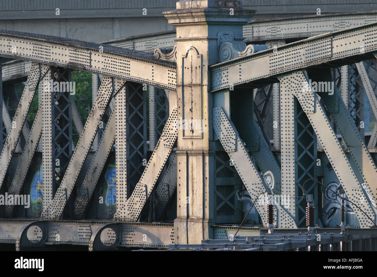 old steel bridge Stock Photo Alamy