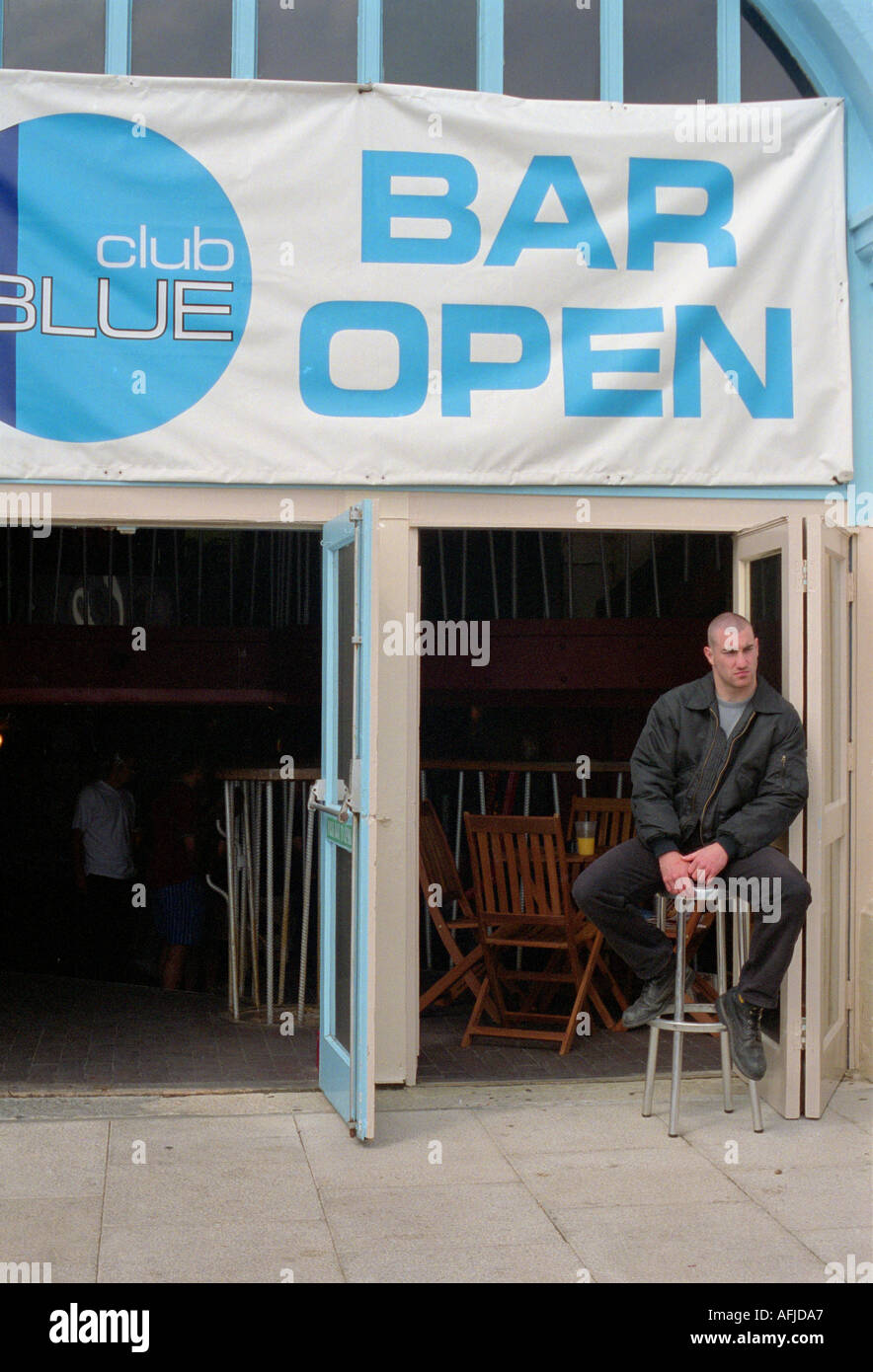 Bouncers on the door at entrances Stock Photo Alamy