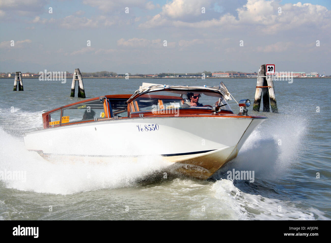Ventian Water Taxi Stock Photo