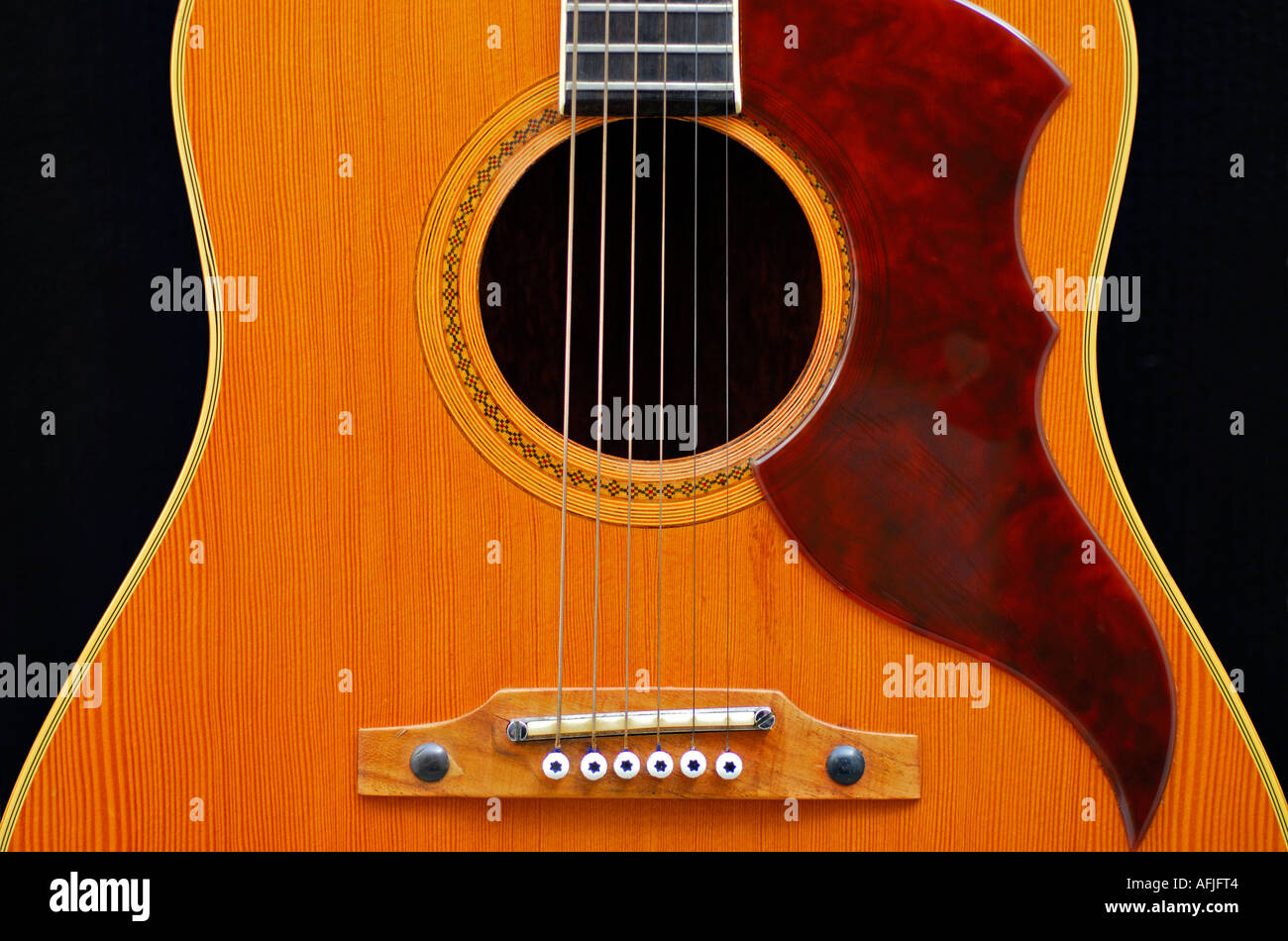 'Vox acoustic guitar 'country western', ^1960s' Stock Photo