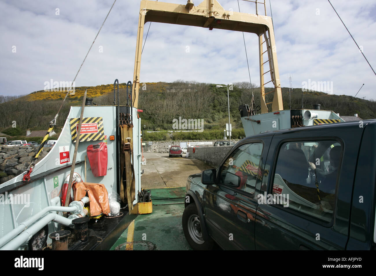 vehicle deck vehicles and vehicle loading ramp of the Caledonian ...