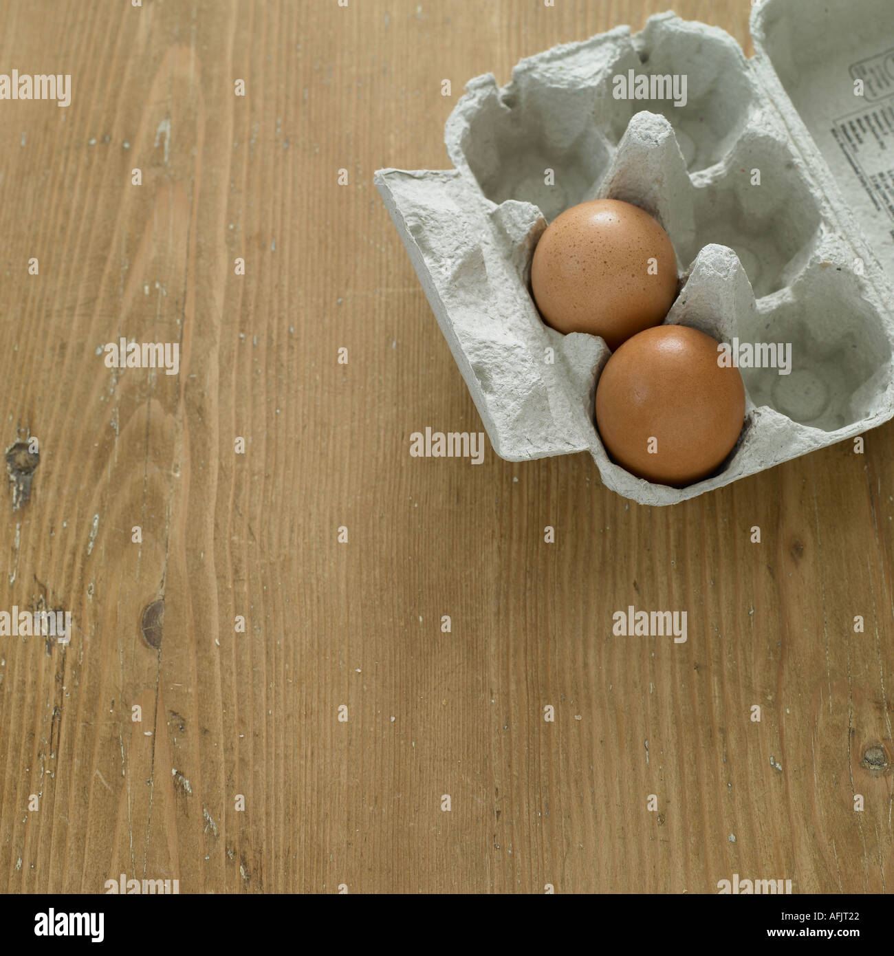 Box of eggs Stock Photo