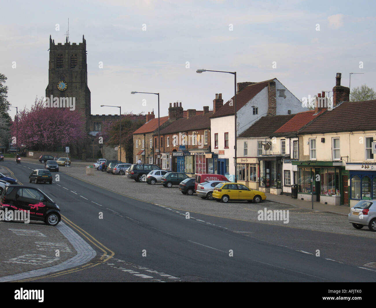 Bedale Market Place North Yorkshire England UK Stock Photo Alamy