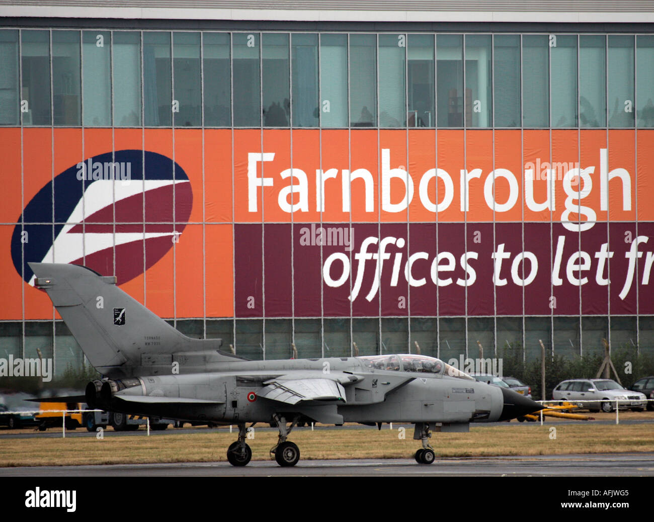 RAF Tornado GR4 Bomber at Farnborough International Air Show 2006 Stock Photo