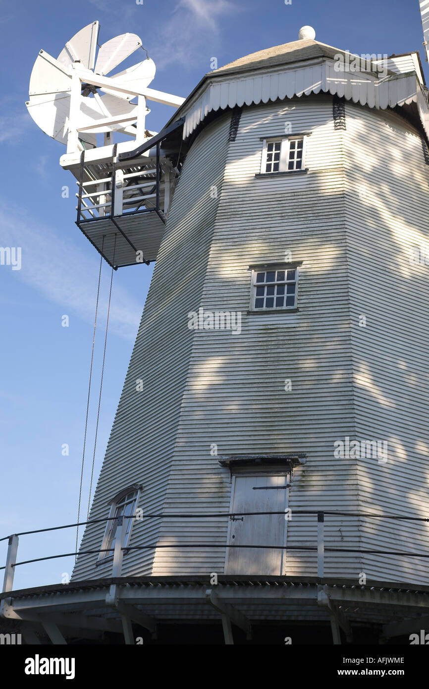 Shipley windmill eight-sided smock mill, Shipley, West Sussex, UK 2006 Stock Photo