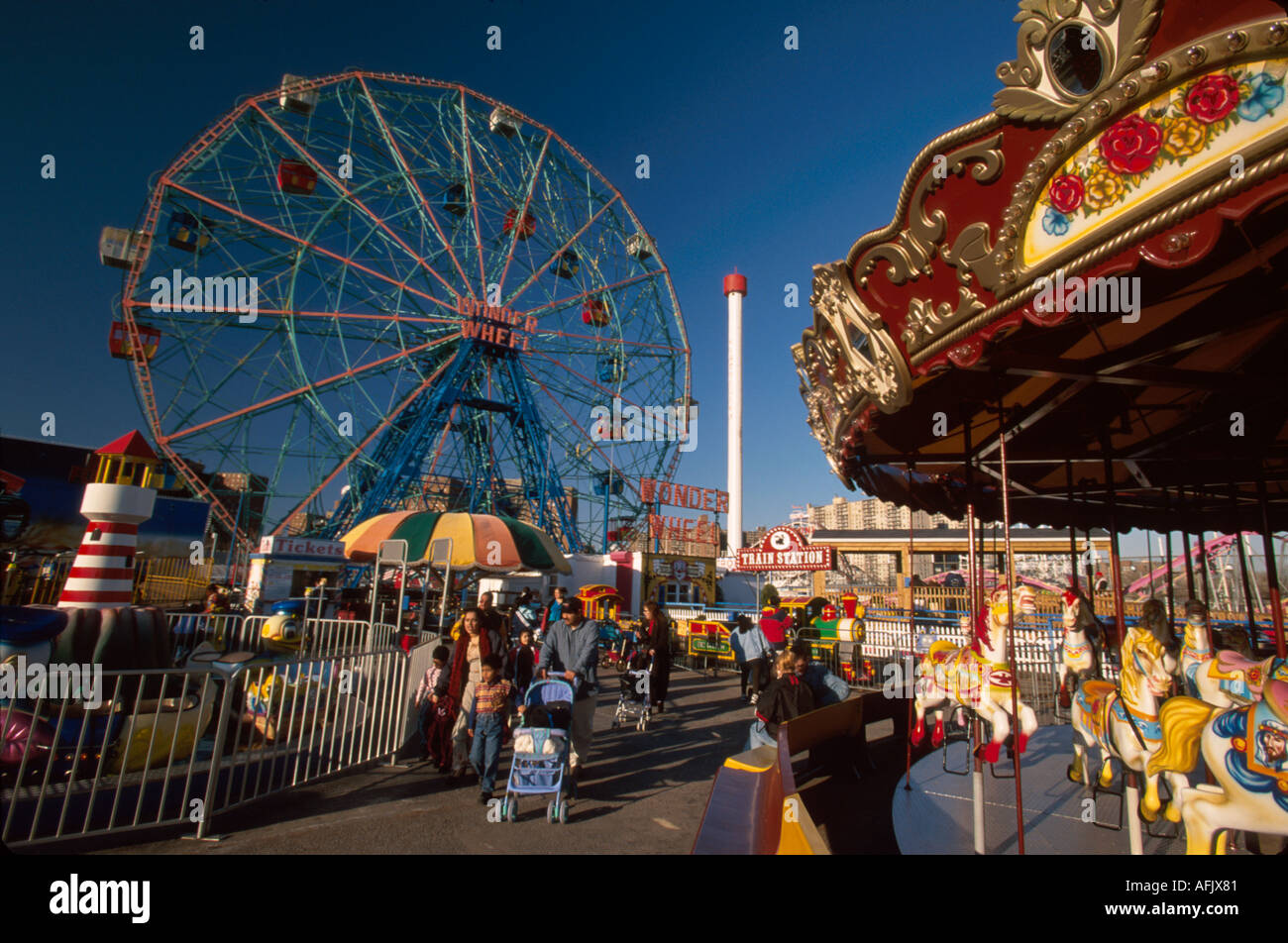 New York City,Brooklyn Borough,Coney Island,Astroland Amusement Park ...