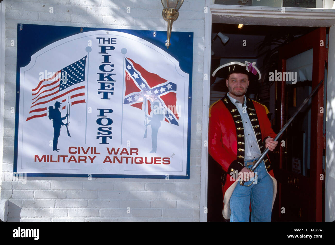 Virginia Fredericksburg Caroline Street The Picket Post military antiques owner Revolutionary