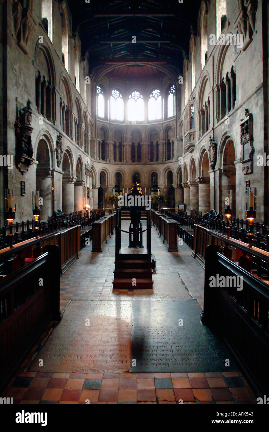 Interior of St Bartholomews Church west Smithfield London Stock Photo ...