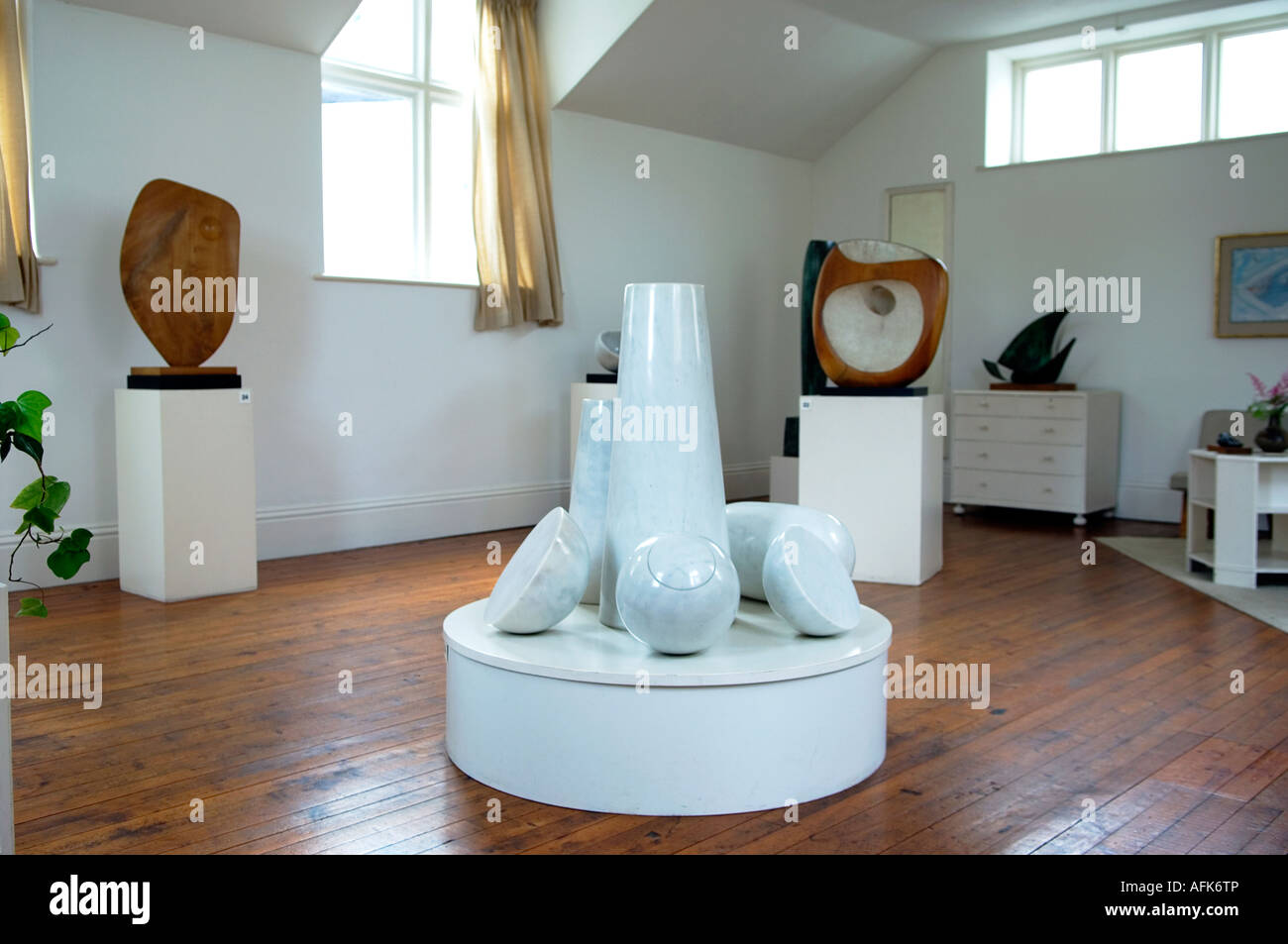 Sculptures by the famous British sculptor Dame Barbara Hepworth on