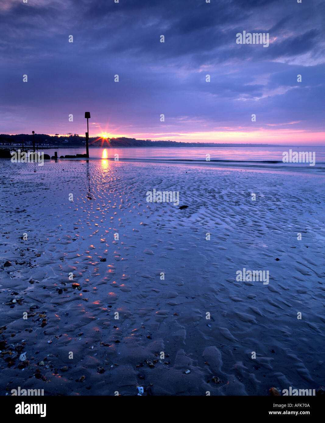 Mudeford beach near Christchurch Dorset England UK Stock Photo