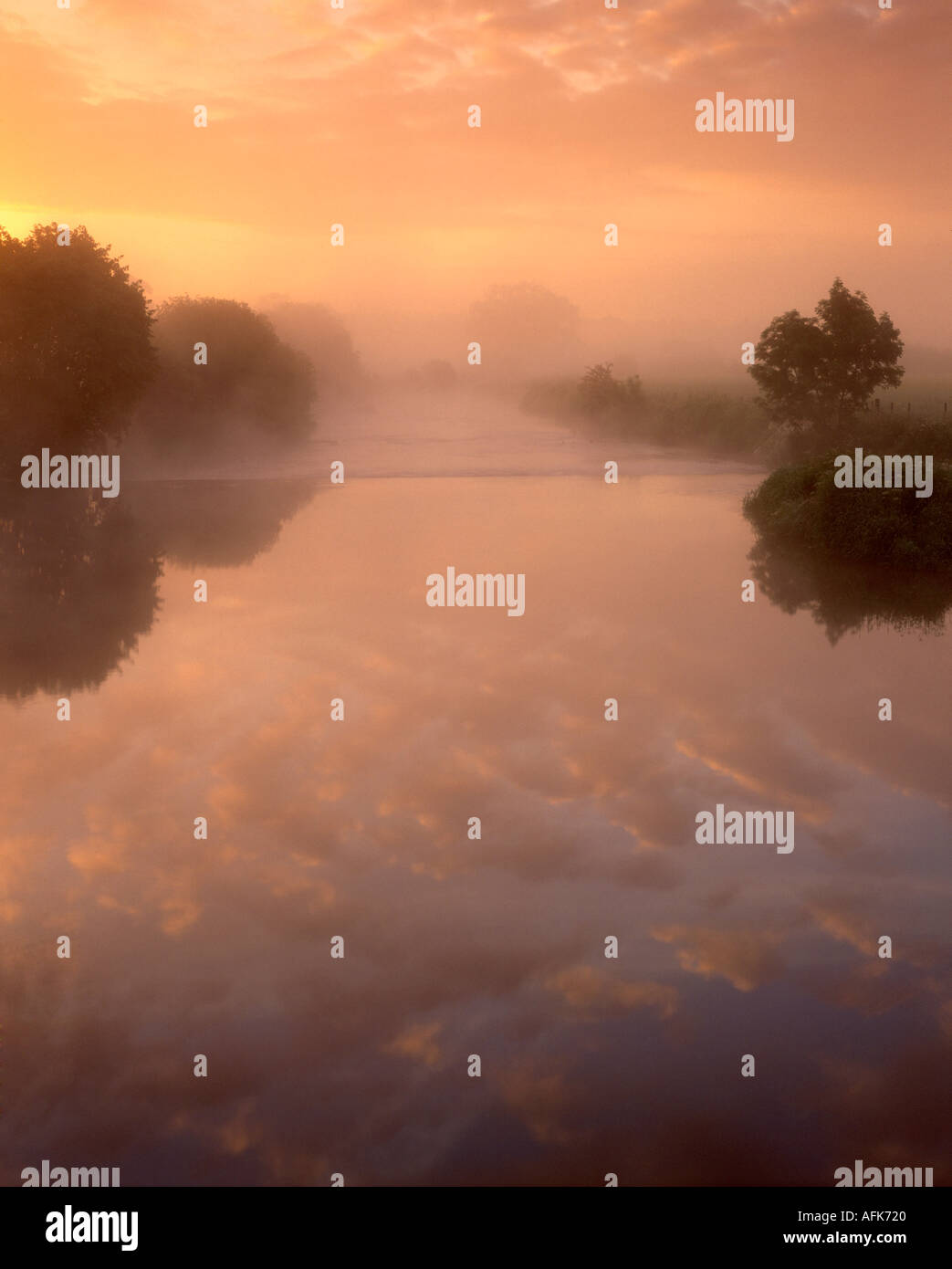 River Stour near Wimborne Dorset England UK Stock Photo