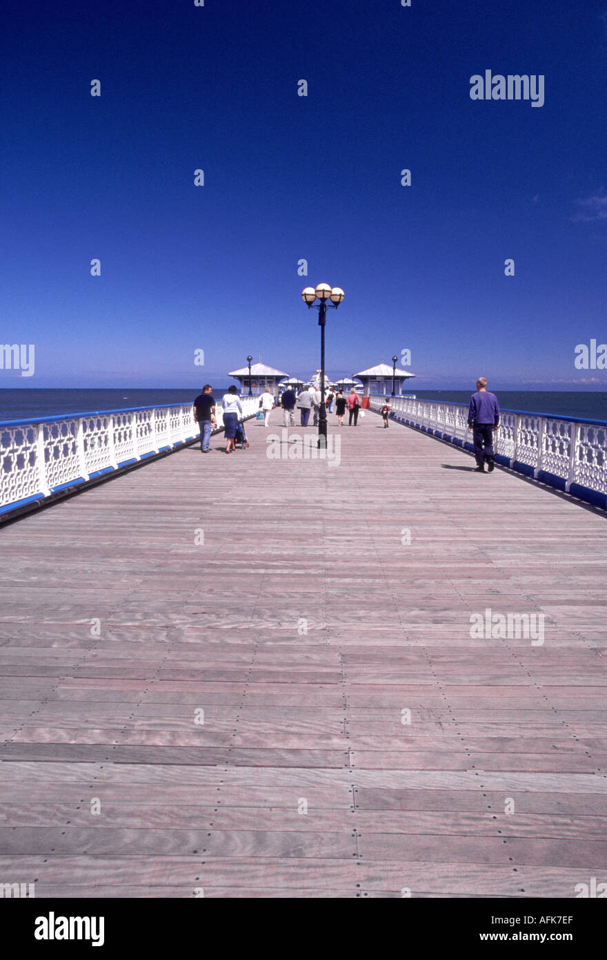 LLANDUDNO PIER CONWY WALES UK Stock Photo