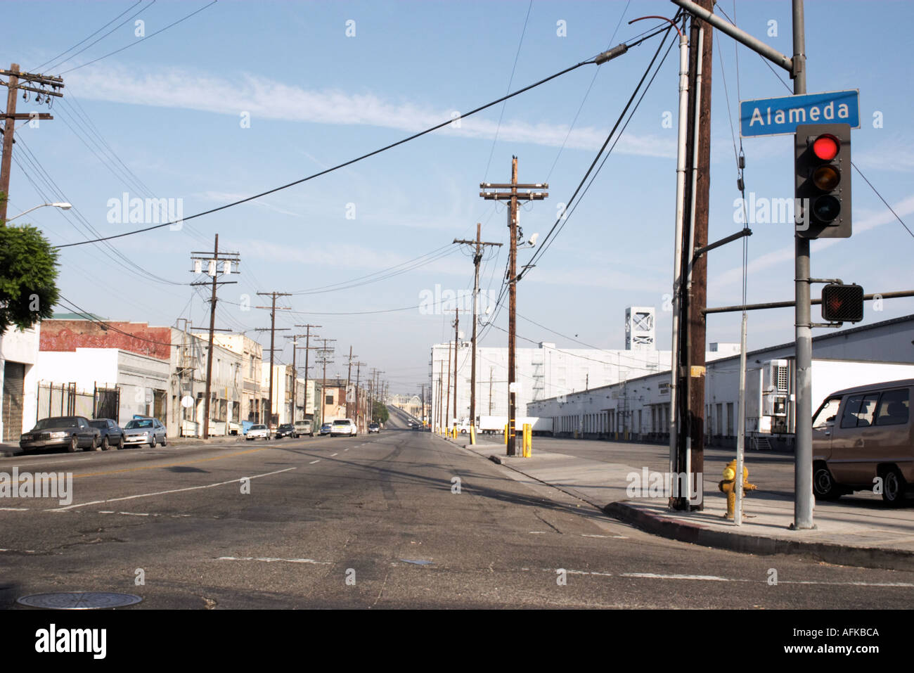Alameda Street Downtown Los Angeles Stock Photo  Alamy