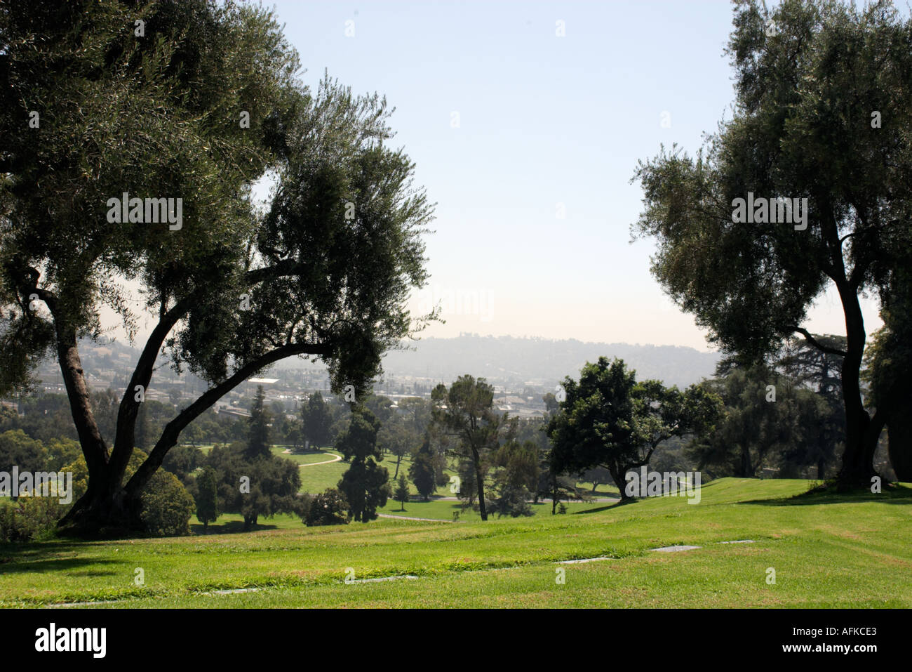 Forest Lawn cemetery in Glendale California Stock Photo